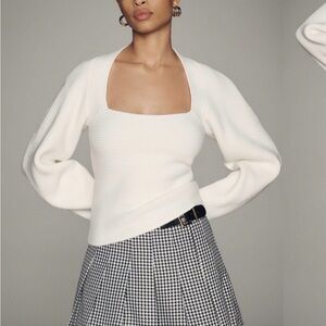 Anthropologie Maeve Ivory Knit Sweater (size Small)